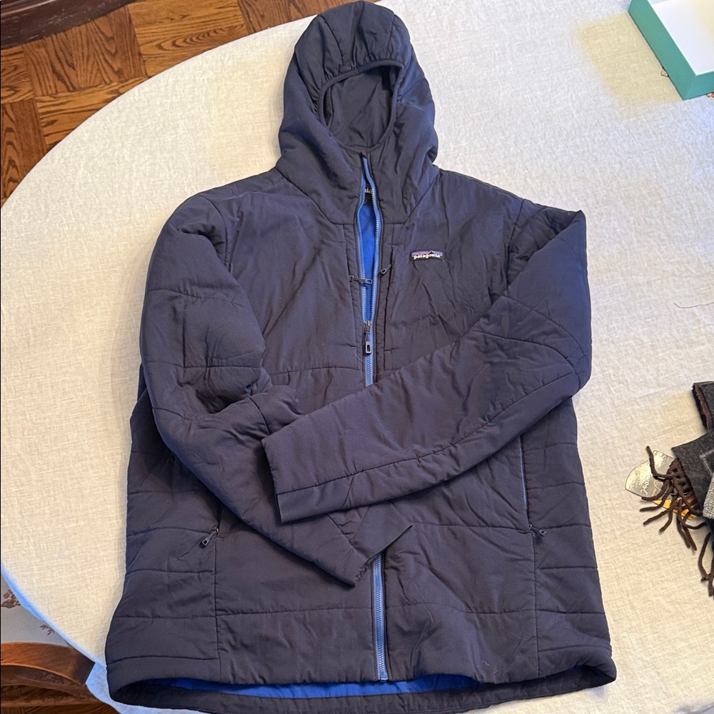 Patagonia Blue and Black Jacket/Liner